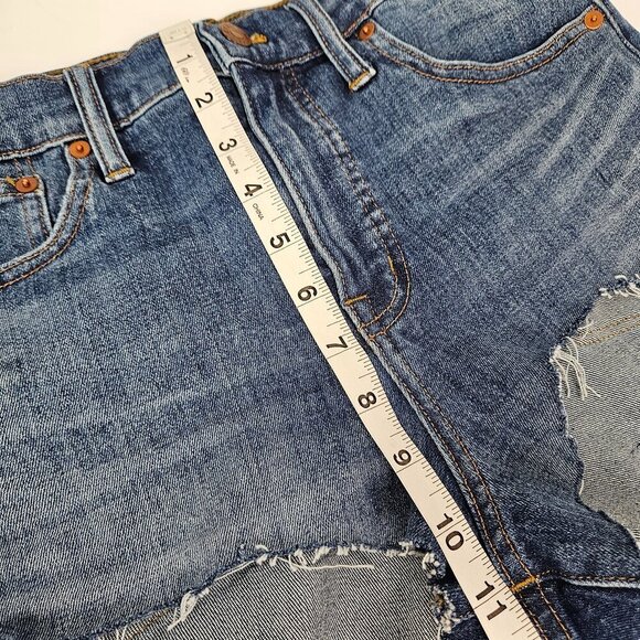 Madewell High-Rise Denim Short Glenoaks Wash Custom DIY Cutoffs 28 - Picture 3 of 10